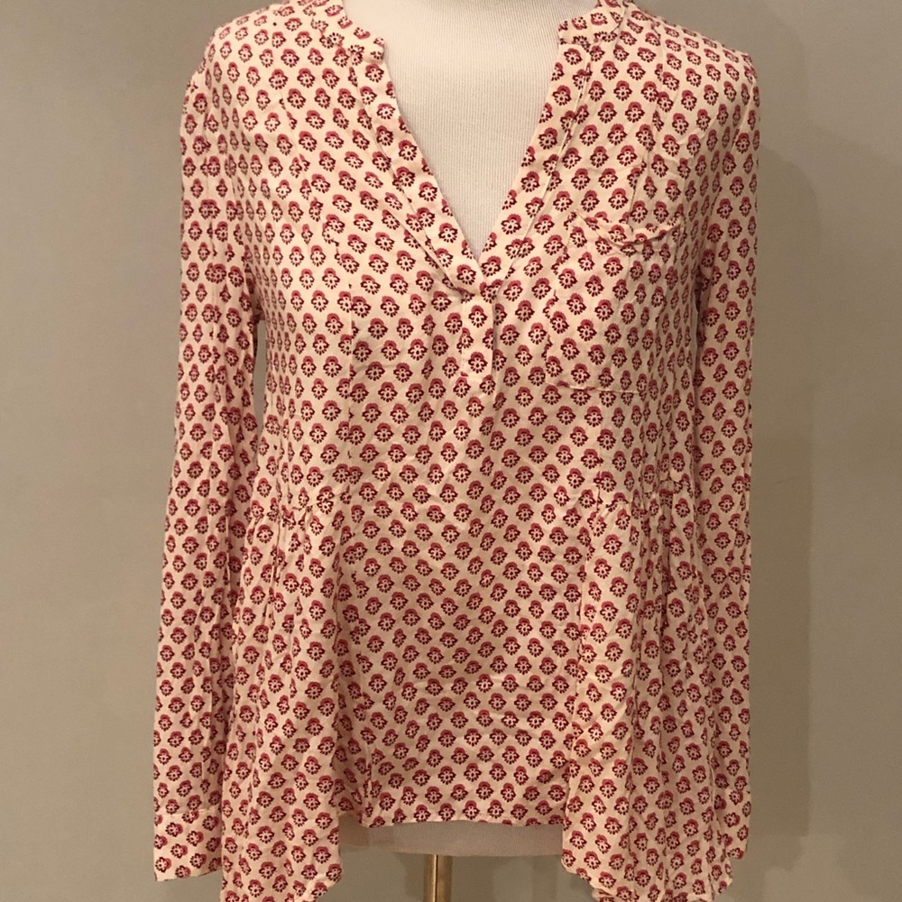 Anthropologie Maeve Floral Pattern Blouse